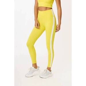 NEW CREAM YOGA hana side stripe leggings in lemon